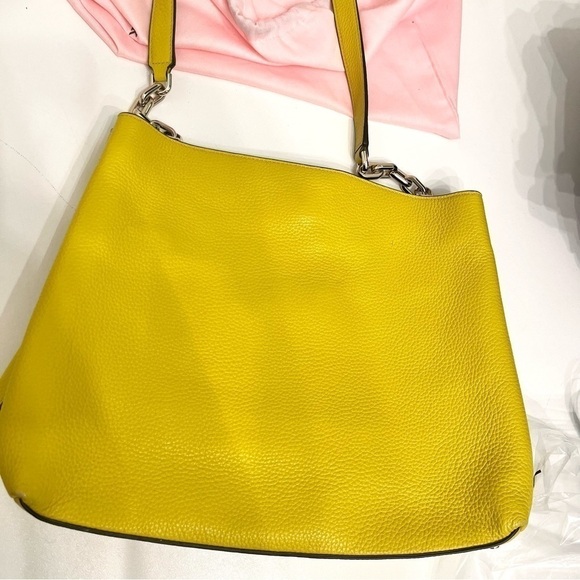 Kate Spade Aubrey chain shoulder bag in chartreuse - Picture 5 of 11